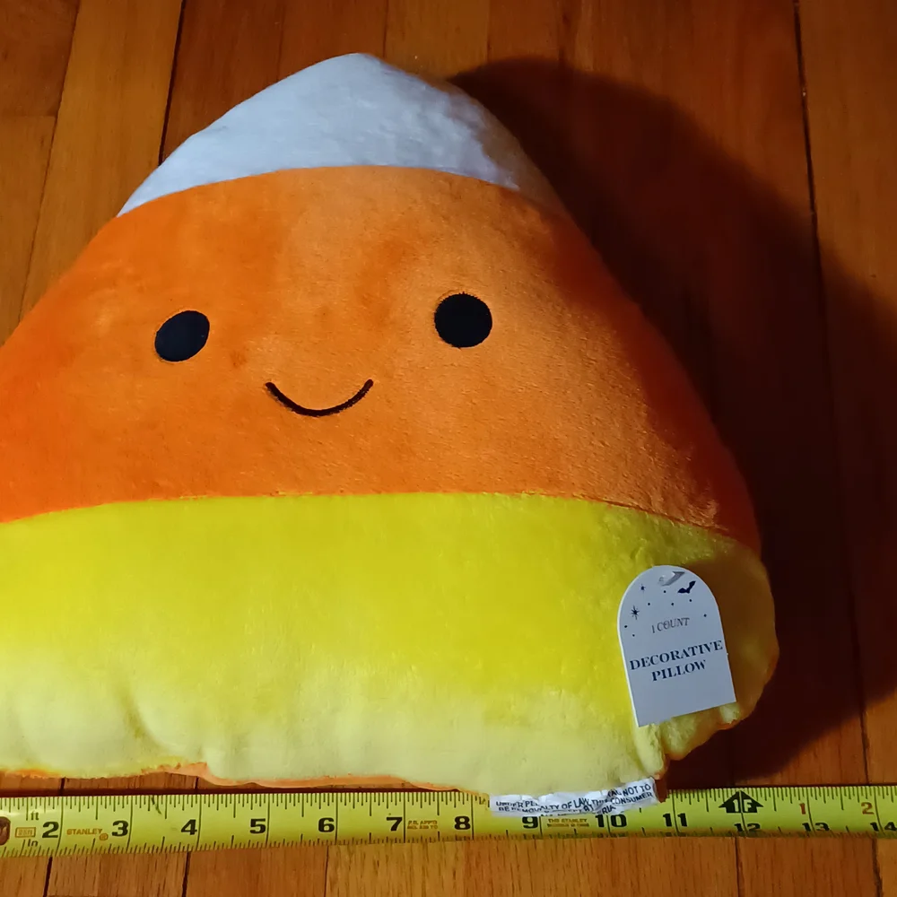 Candy Corn Plush Pillow